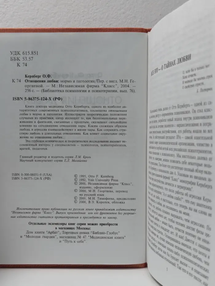 Библиотека психологии и психотерапии. Отношения любви. Норма и патология