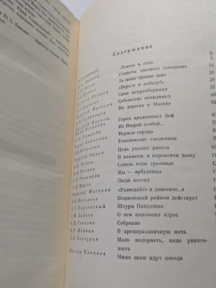 Память грозовых лет