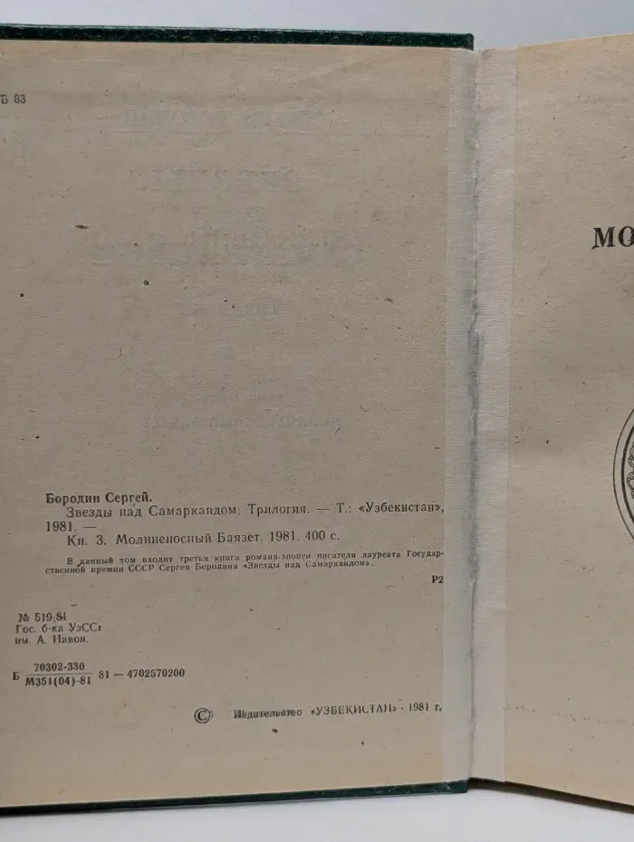 Звезды над Самаркандом. Книга 3. Молниеносный Баязет