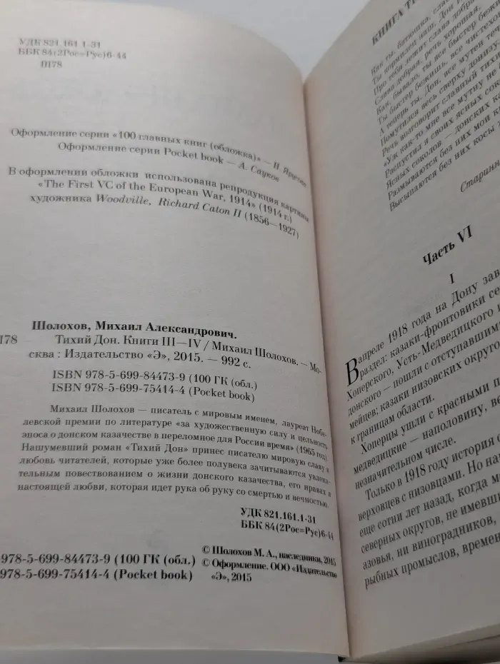 Pocket book. Тихий Дон. Книги 3-4