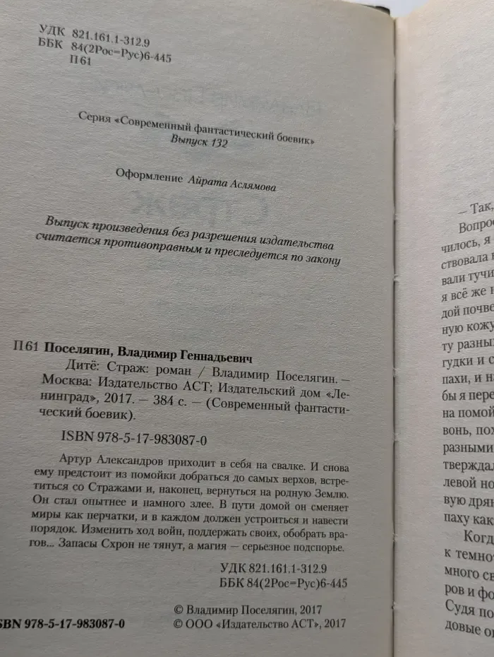 Современный фантастический боевик. Дите. Страж
