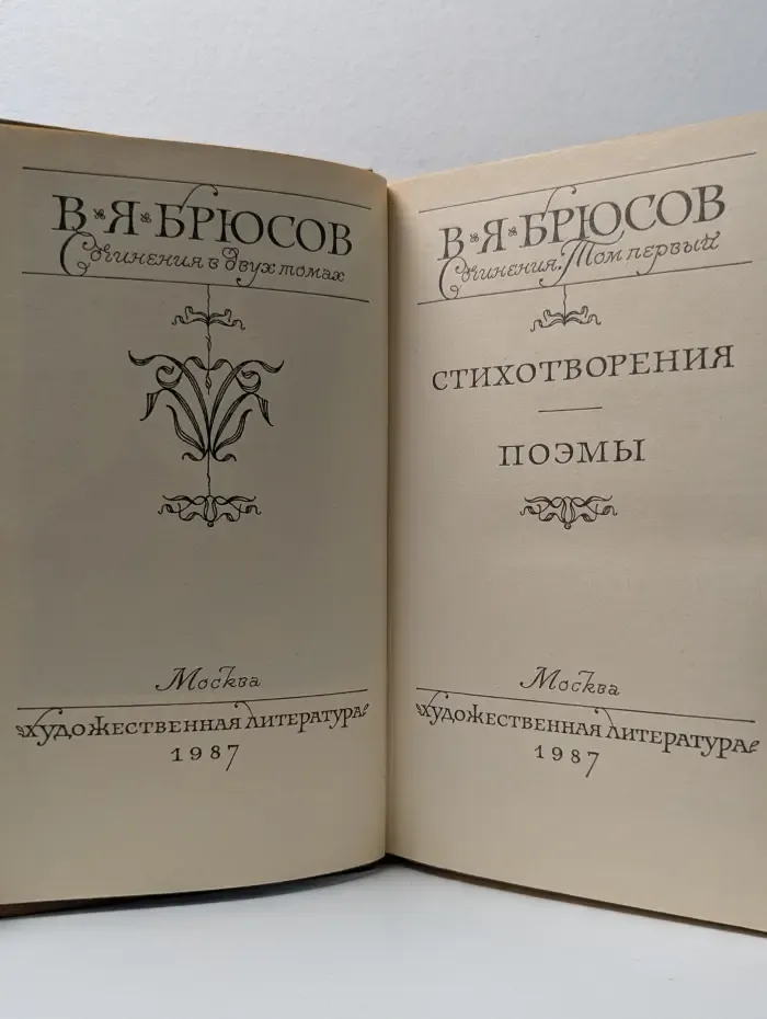 В. Я. Брюсов. Сочинения в 2 томах. Том 1