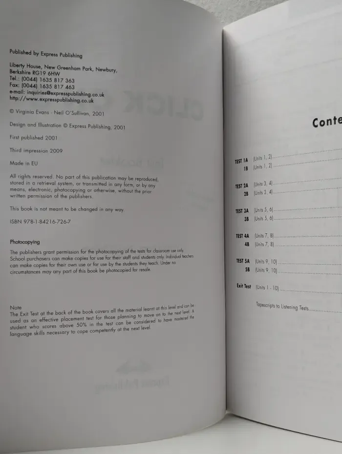 Click On 3 Test Booklet