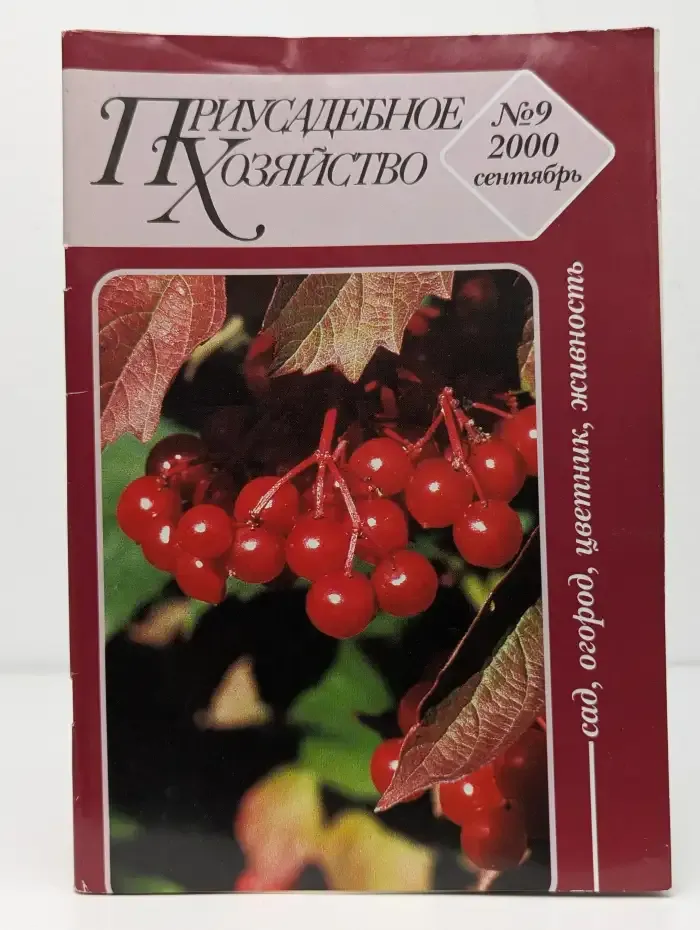 Журнал "Приусадебное хозяйство". № 9, 2000