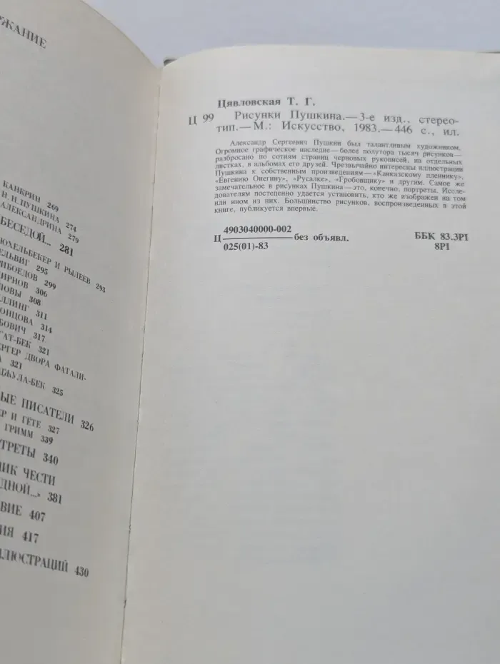 Рисунки Пушкина